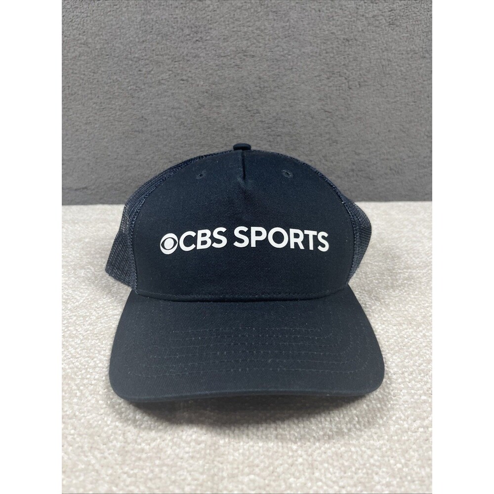 CBS Sports Crew Cap Adult Golf Trucker Hat Blue